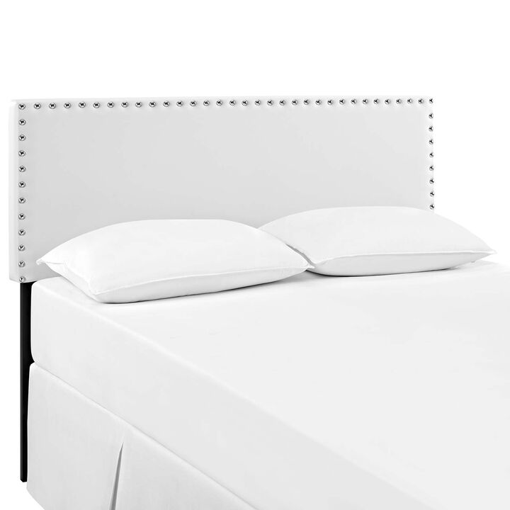 Modway - Phoebe Full Upholstered Vinyl Headboard White