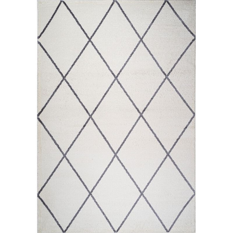 Cole Minimalist Diamond Trellis Area Rug
