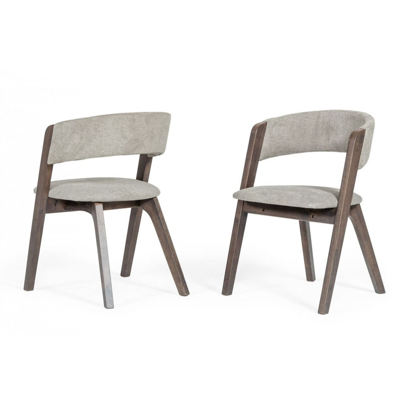 Wenge Finish Dining Chairs – Set of Two Stylish Seats