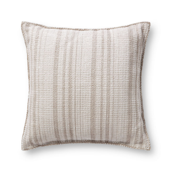 Sam PCJ0004 Ivory/Beige 22" x 22" Pillow