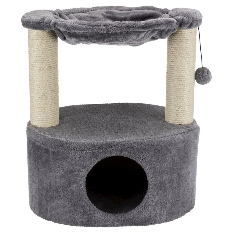 TRIXIE Baza Grande Plush & Sisal Cat Tree, Cat Condo and Hammock, Cat Toy image number 0