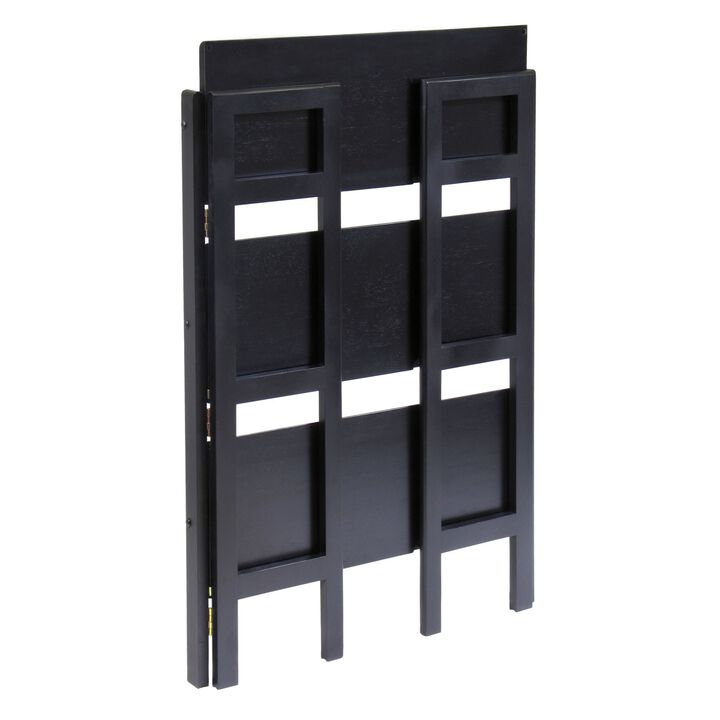 Winsome Wood Stackable/Folding 3-Tier Shelf, Black [Kitchen]