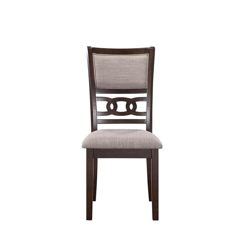 New Classic Furniture Gia Wood Dining Chair with Fabric Seat (Set of 6) image number 2