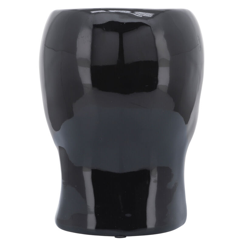 Cer, 6" Skull Vase, Black image number 4