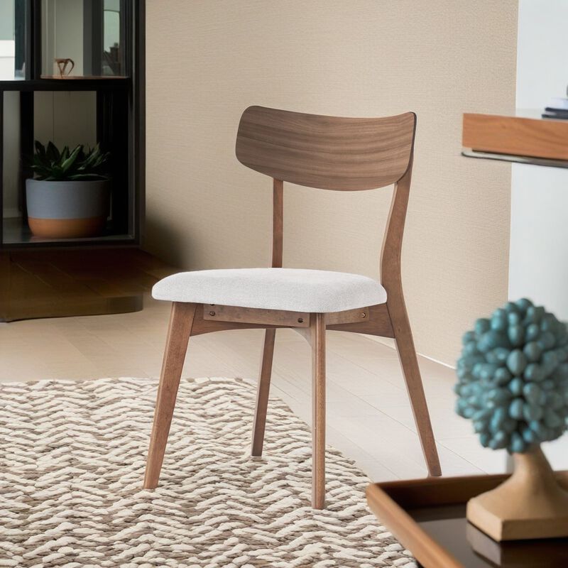 Merax Mid-Century Upholstered Dining Chairs 2PCS