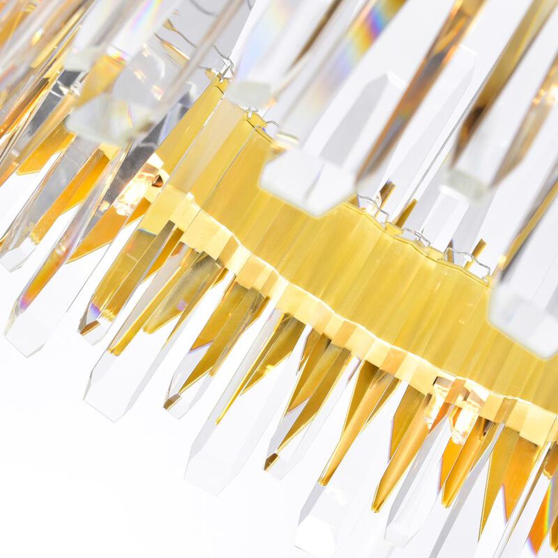 Cityscape 12 Light Chandelier With Satin Gold Finish