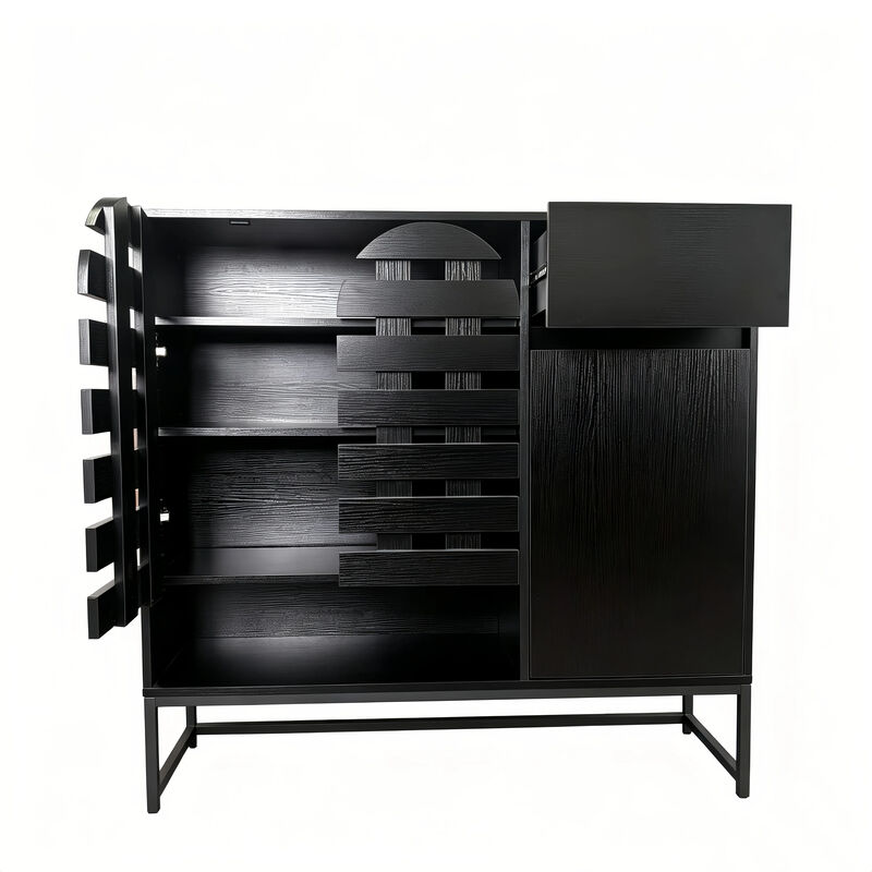 Turzip Woven Door Accent Cabinets Buffet image number 8