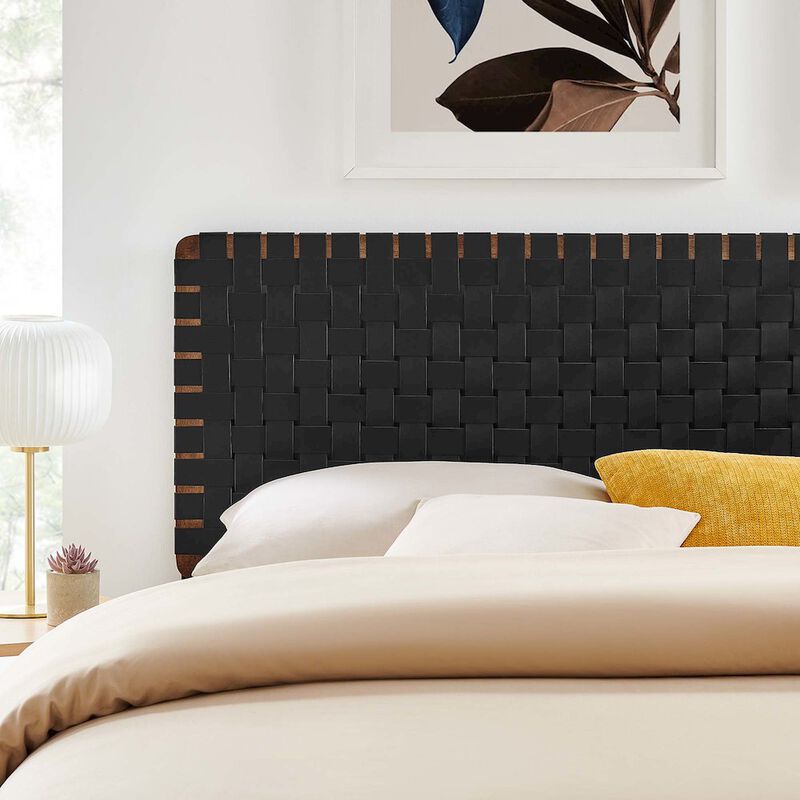 Sparta Weave Vegan Leather King Headboard image number 7