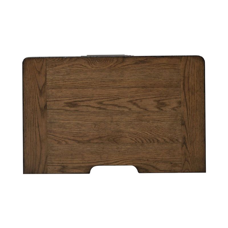 Liberty Furniture Bedroom Nightstand with AC USB Charging Station Station  - Amber Brown Wood image number 5