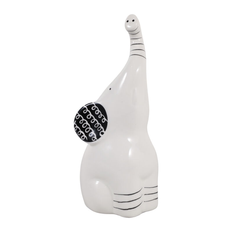 8x3" Elephant Doodle Figurine image number 1