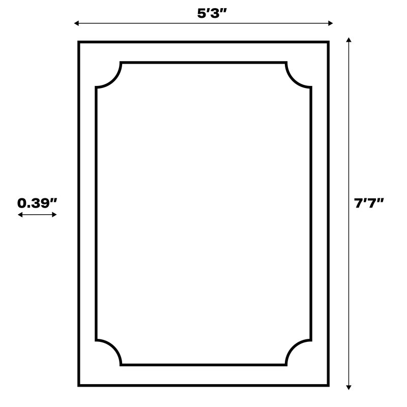 Bandol Modern Classic Mitre Stripe Area Rug