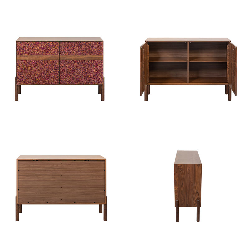 BLOOM Designer Sideboard Featuring Handcrafted Doors