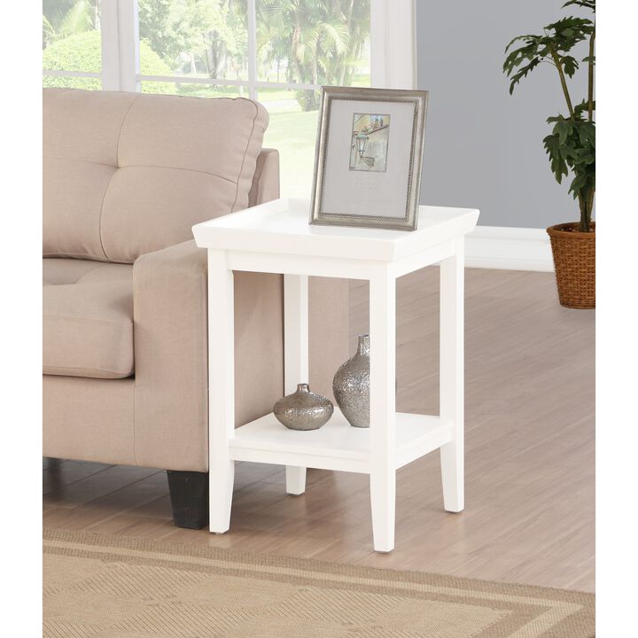 Convenience Concepts Ledgewood End Table, White