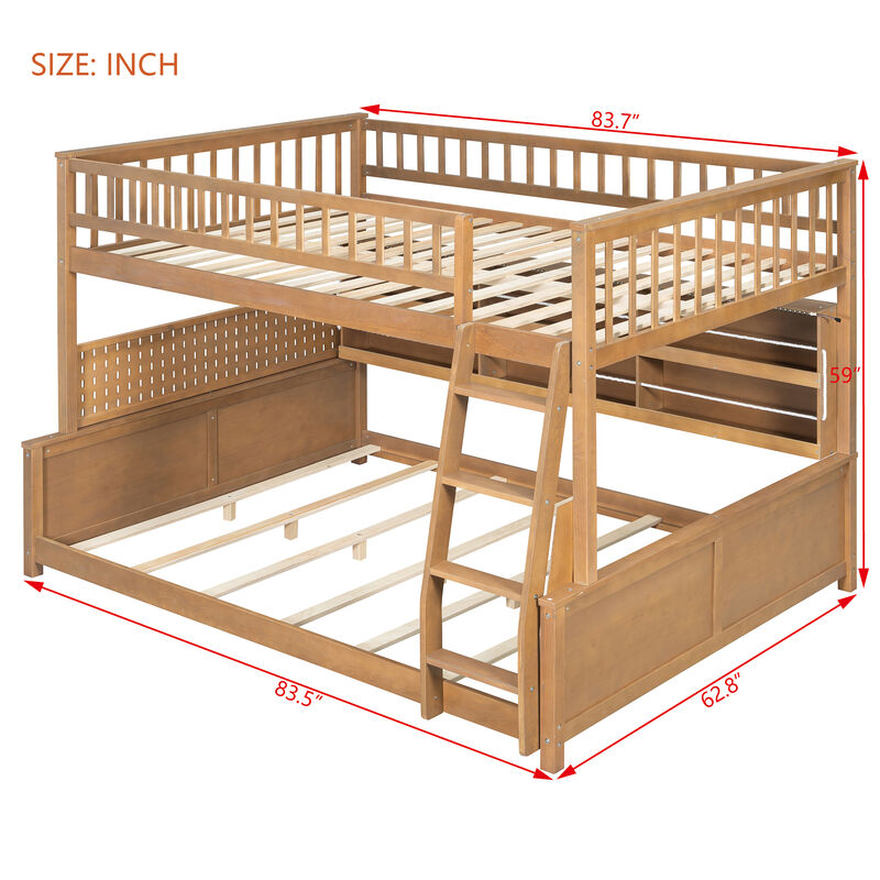 Merax Wooden Convertible Bunk Bed Series  LED RGB Light image number 6