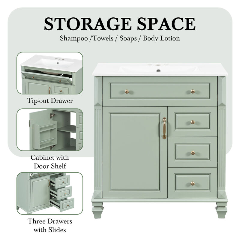 Bathroom Storage Vanity image number 8