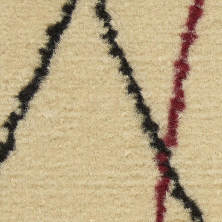 HomeRoots Floral Power Loom Area Rug