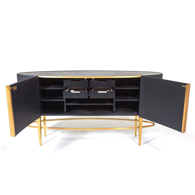 Ellipse Black Sideboard