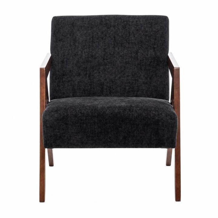 GOODSILO Mid-Century Modern Upholstered Accent Armchair with Sturdy Wood Frame, Comfortable Seating for Living Room Bedroom Office
