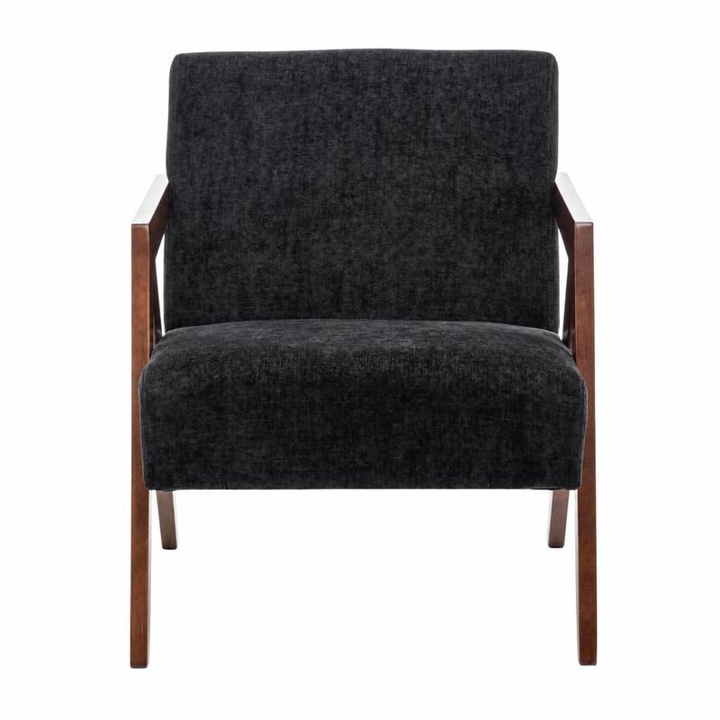 GOODSILO Mid-Century Modern Upholstered Accent Armchair with Sturdy Wood Frame, Comfortable Seating for Living Room Bedroom Office image number 0