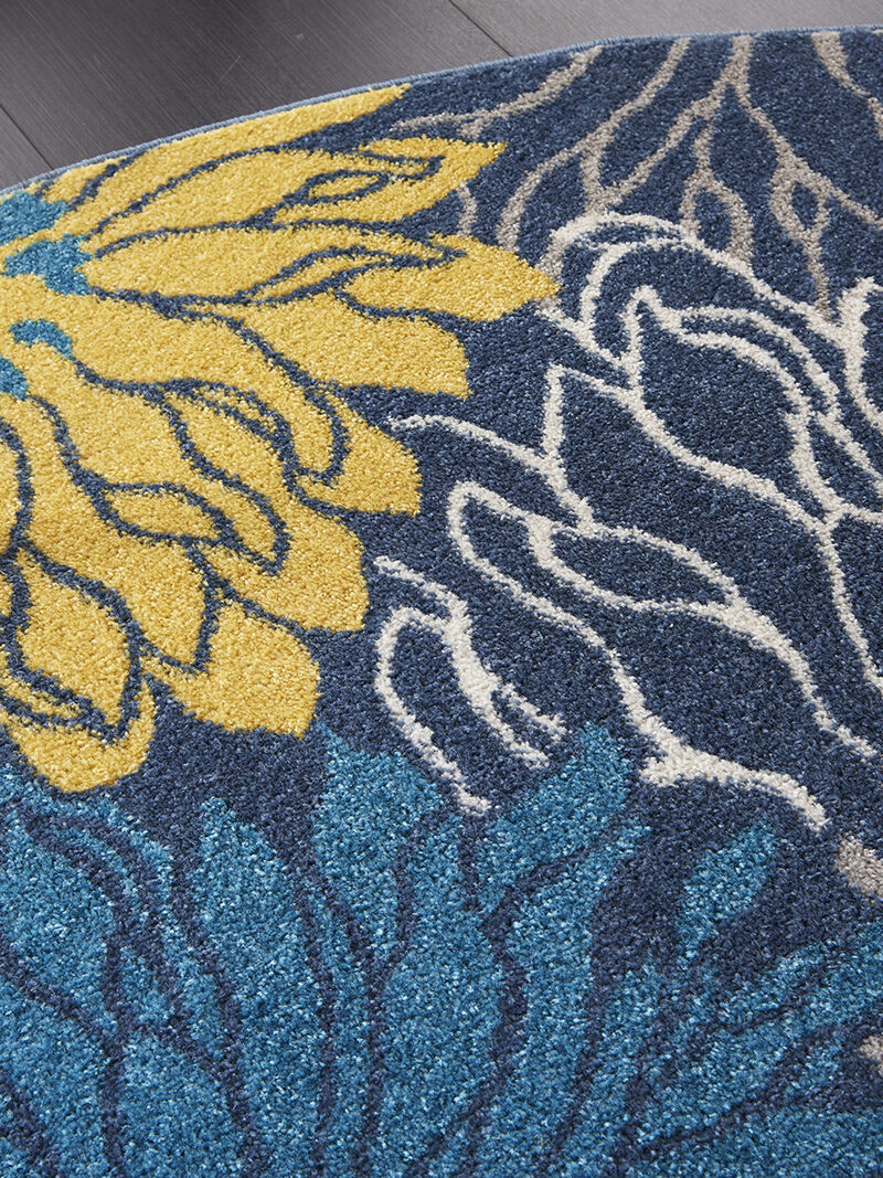 Passion PSN17 Blue 8' x Round Rug