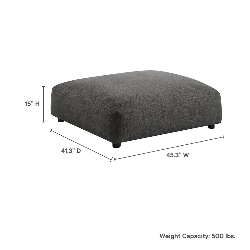 Modway Solace Modular Upholstered Fabric Ottoman image number 2