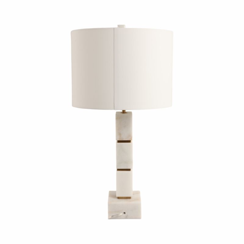 Stacked Marble Cubes Lamp Base image number 4