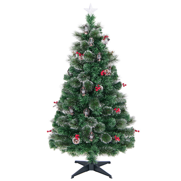 Pre-Lit Artificial Christmas Tree for Holiday D&eacute;cor, Realistic Pine with Easy Setup