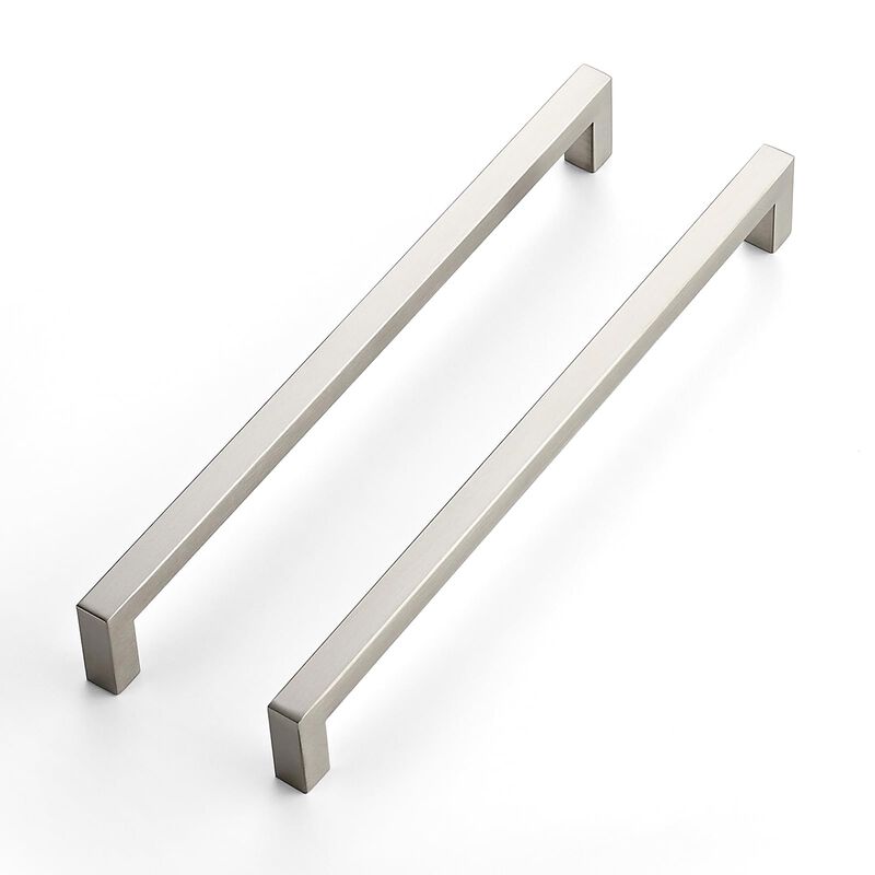 JOY DECOR 30 Pack Cabinet Handles,10 Inch Brushed Nickel Cabinet Pulls,Kitchen Cabinet Handles Square Drawer Pulls Stainless Ste