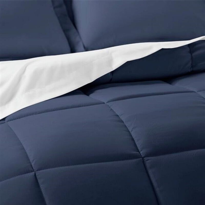 6-Piece Bed-in-a-Bag Comforter Set &ndash; Microfiber Reversible with Baffle-Box Stitch for Cozy Sleep