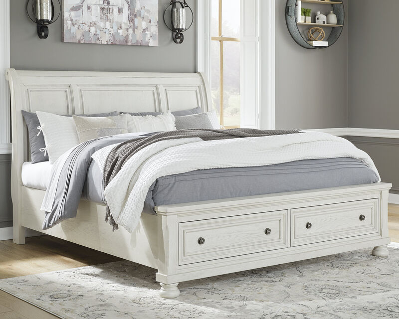 Robbinsdale Queen Sleigh Bed with Storage image number 1