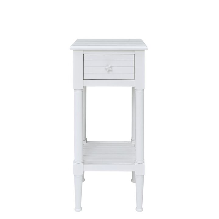Linon Seaboard End Table White