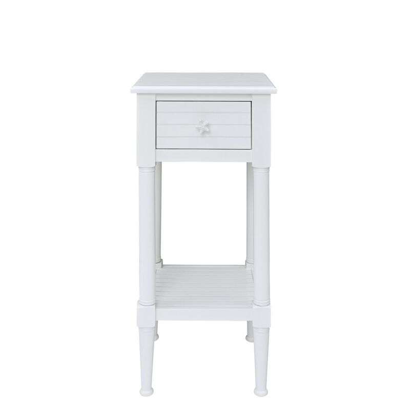 Linon Seaboard End Table White image number 1