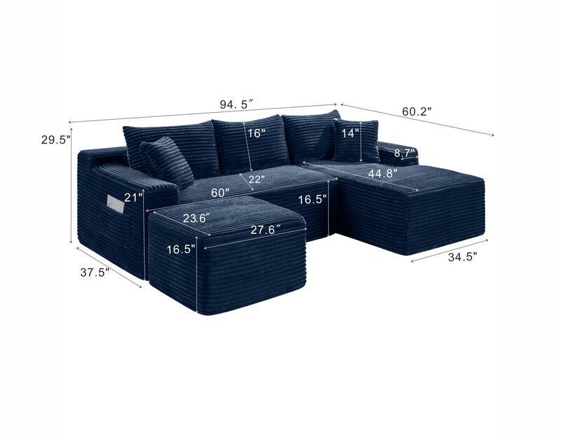 Wespne U-Shaped Sectional image number 3