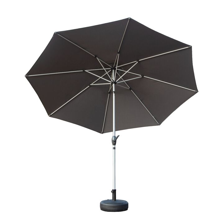 CLIHOME 9FT Outdoor Patio Umbrella with Push Button Tilt and Crank,UV Protection Waterproof Sun Umbrella(Base Not Included)