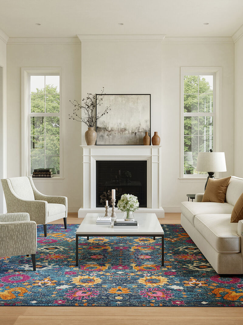 Passion PSN01 Denim 9' x 12' Rug