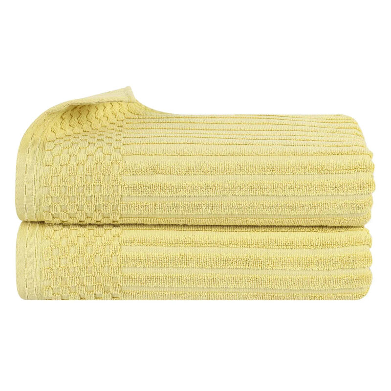 2-Piece Cotton Bath Sheet Set &ndash; Ribbed Texture, Plush & Absorbent image number 0