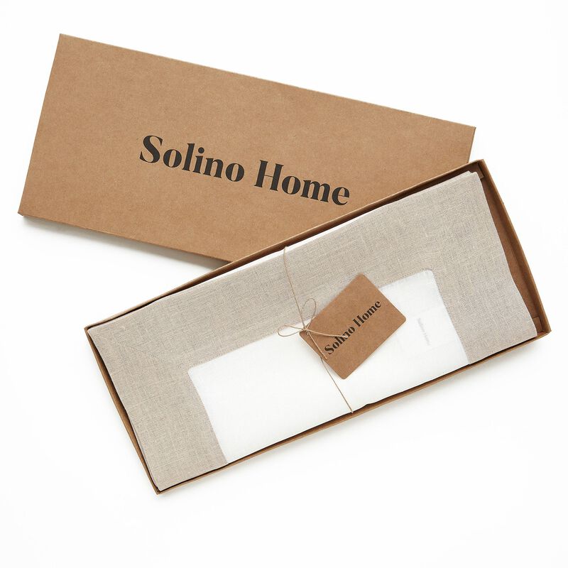 Solino Home 100% Pure Linen Table Runner - Contempo