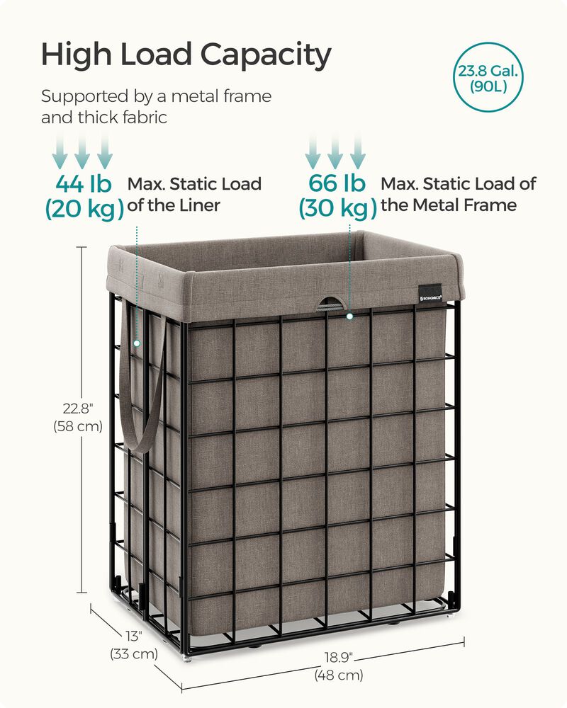 Durable Laundry Basket Lightweight and Convenient for Easy Transport