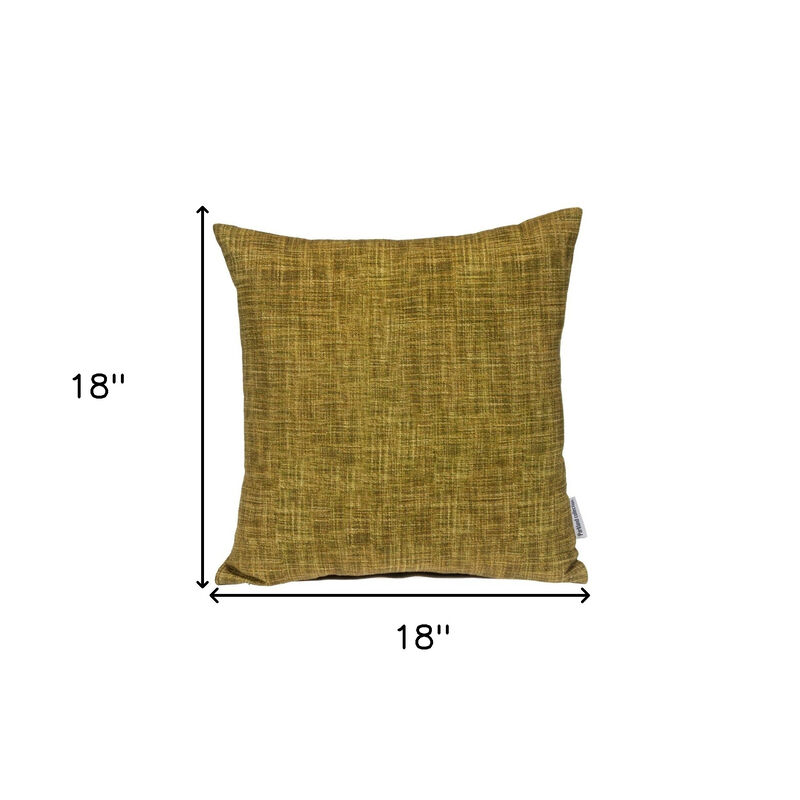 HomeRoots 18" Green Weave Cotton Throw Pillow image number 4