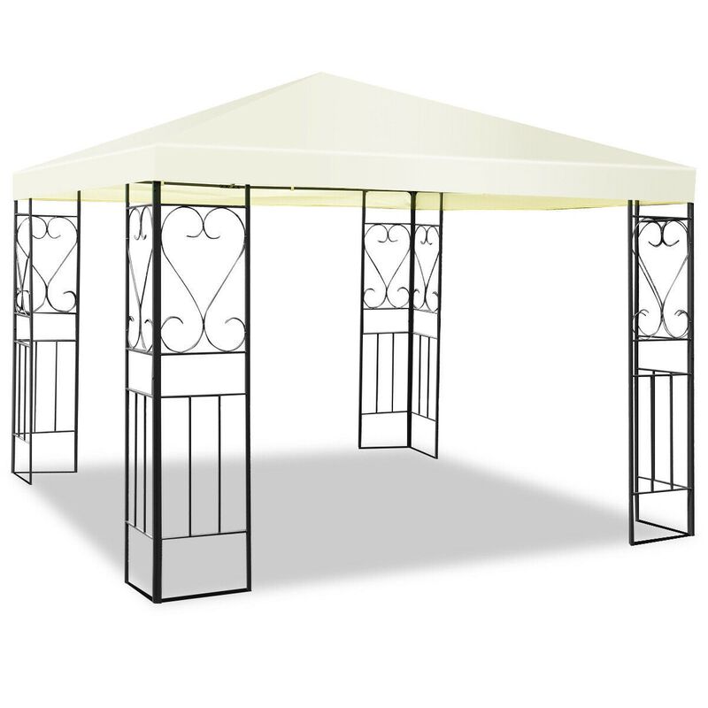 Freestanding Outdoor Gazebo &ndash; Steel Frame Shelter with Waterproof Polyester Top