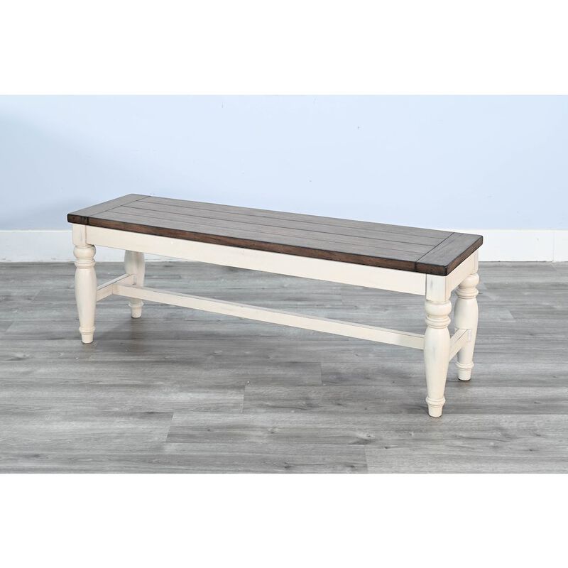 Sunny Designs Pasadena Bench with Mindi Veneer Seat image number 3