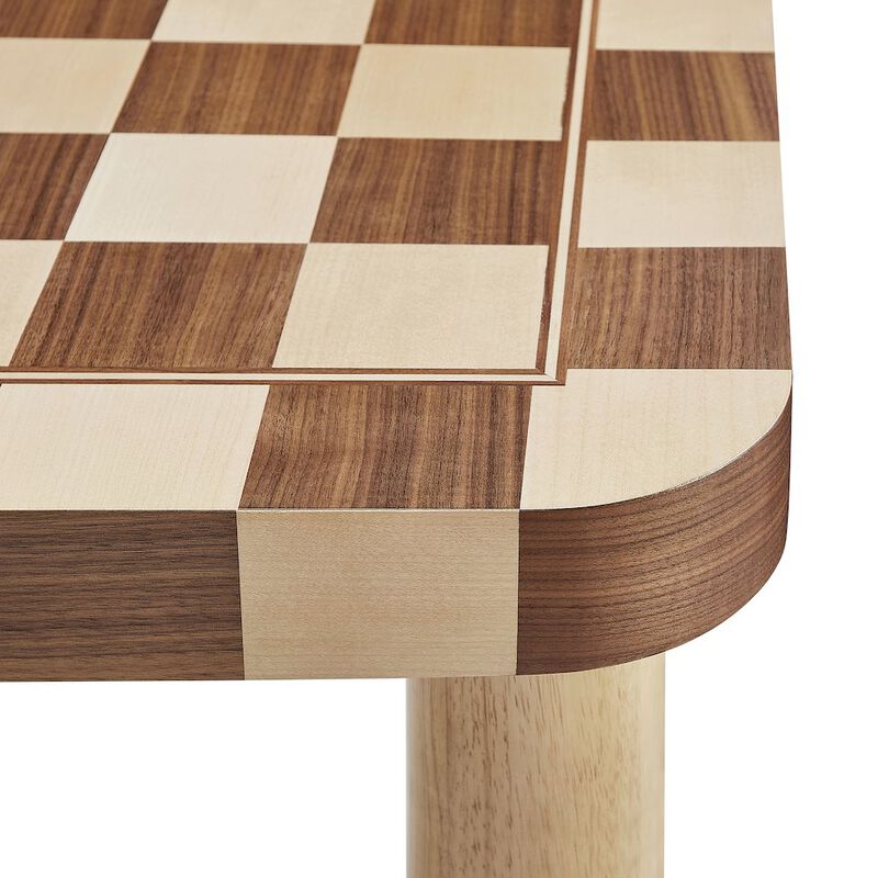 Oscar 36 Inch Square Checkered Dining Table image number 5
