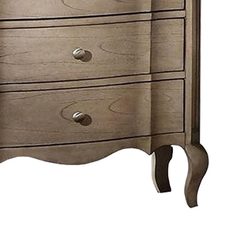 Queen Size Bedroom Set, Brown Finish, Storage Bed with Drawers, 3-Piece Set with Bed and Two Nightstands image number 6
