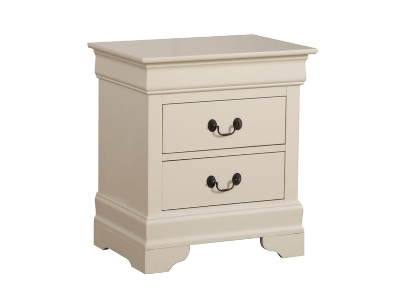 Louis Philippe 2-Drawer Nightstand (24 in. H X 22 in. W X 16 in. D)