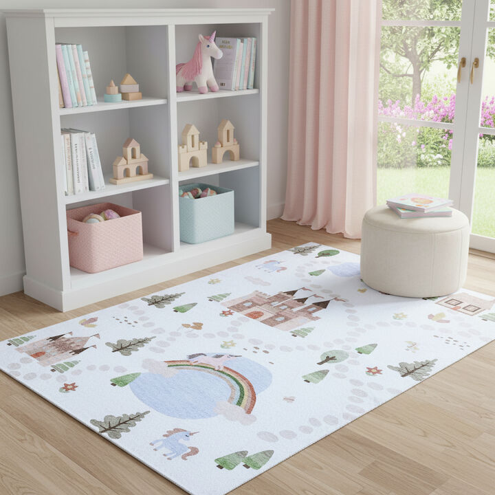 HomeRoots Castle and Youthful Area Rug