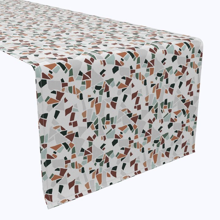 Fabric Textile Products, Inc. Table Runner, 100% Cotton, Terrazzo Print