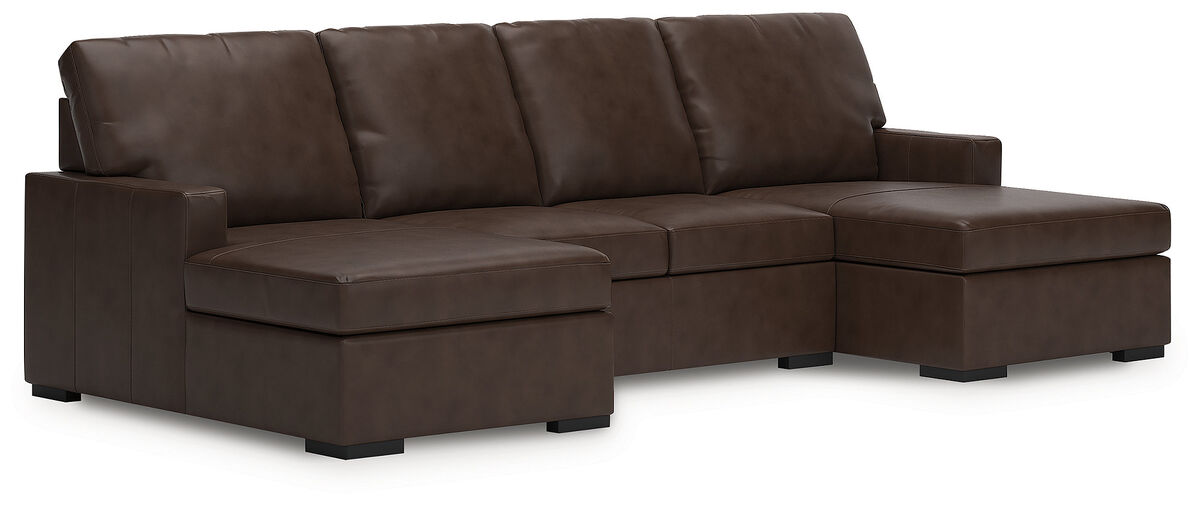 Modern Day 3-Piece Sectional with Double Chaise