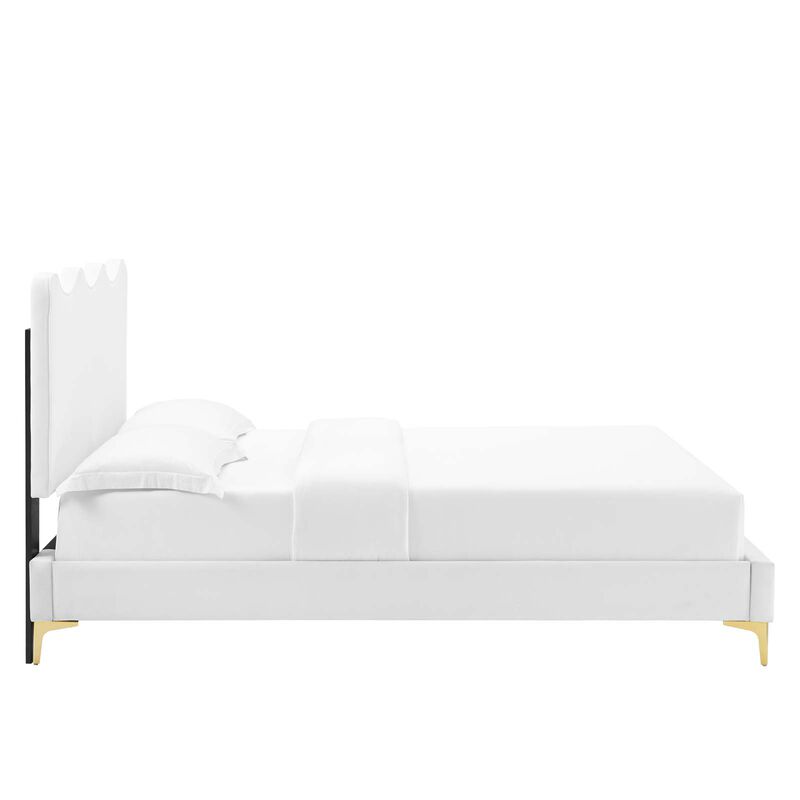 Modway - Current Performance Velvet Full Platform Bed image number 2