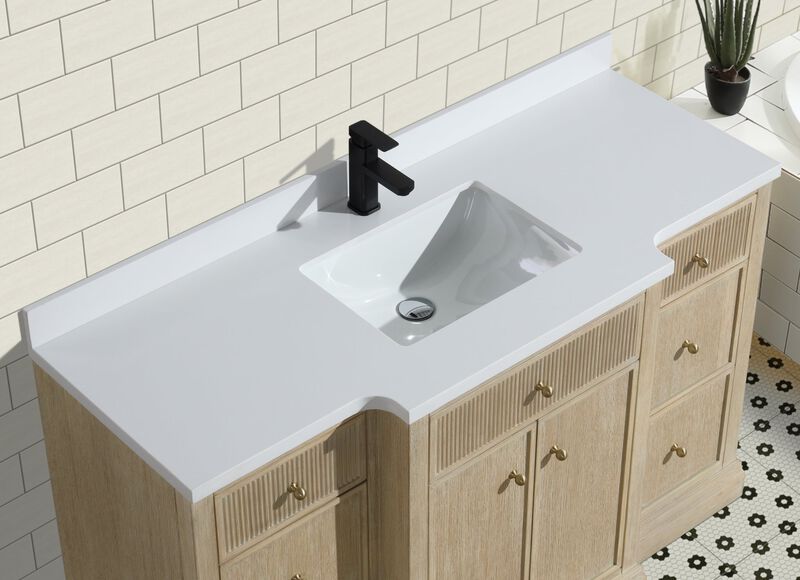 Redondo 55" Bathroom Vanity Ash Oak image number 6