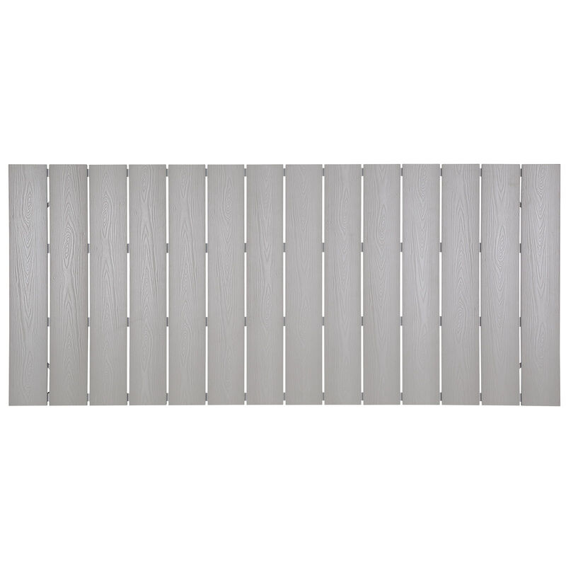 Modway - Maine 80" Outdoor Patio Dining Table White Light Gray